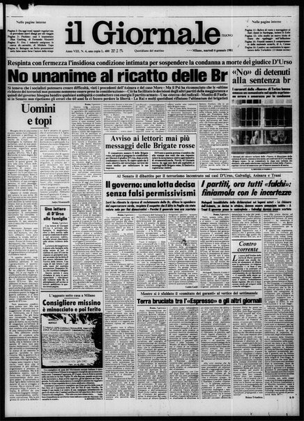 Il giornale nuovo : quotidiano del mattino